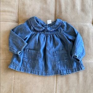 Gap Peter Pan Collar denim top